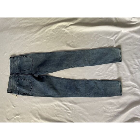 Free People Distressed Skinny Jeans W28L Turquoise Cotton Blend Womens - Picture 10 of 10